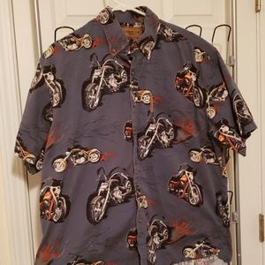 Hawaiian motorcycle shirt